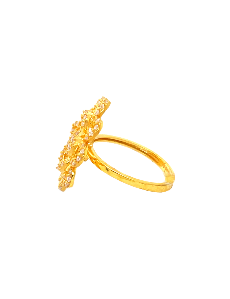 Gold CZ Ring 22 karat