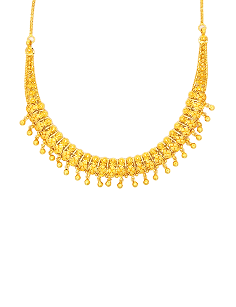 Sunwoven Elegance Necklace Set with Earrings 22 Karat