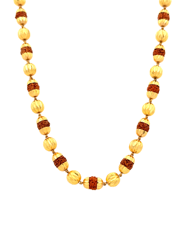 Rudraksha Elite Bead Gold Mala- 22 Karat
