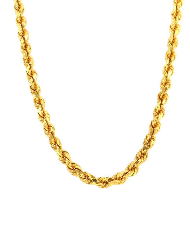 Gold Rope Chain - 22 Karat