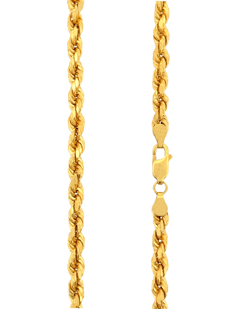 Gold Rope Chain - 22 Karat