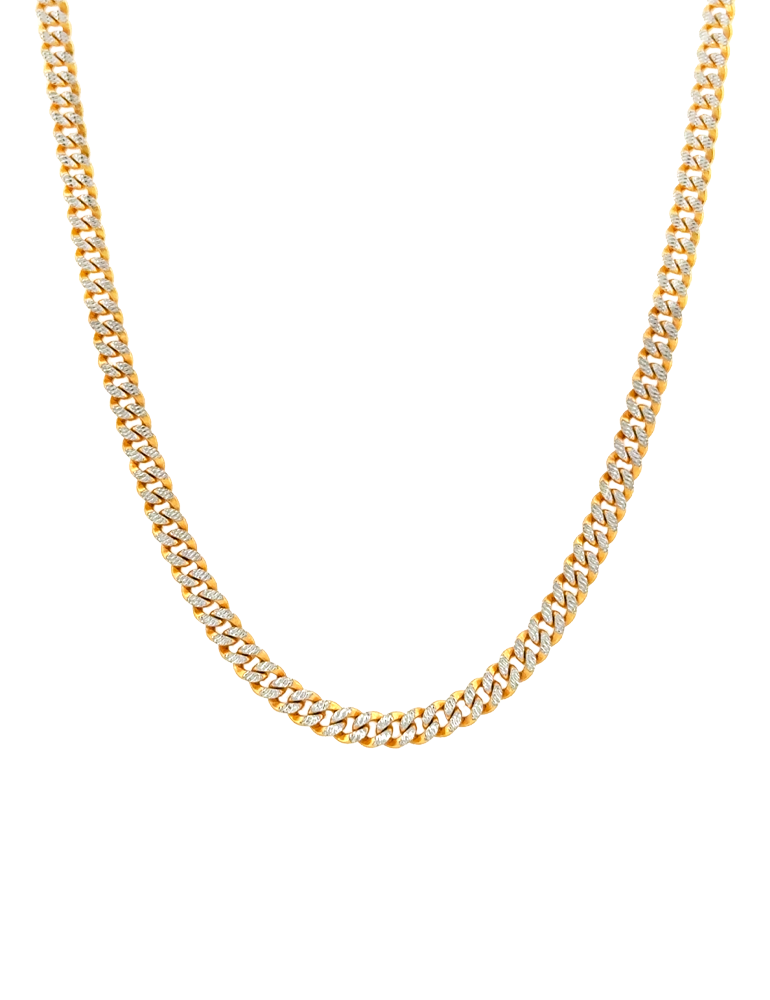 Golden Frost Cuban Chain - 22 Karat
