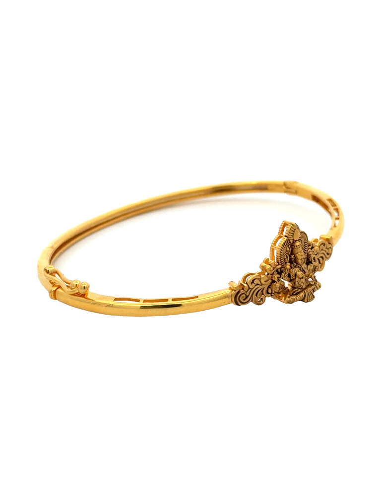 Lakshmi Lotus Gold Kada - 22 Karat