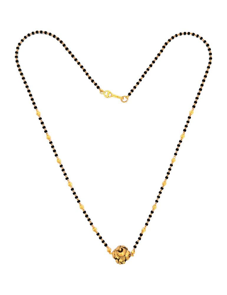 Vanya Floral Mangalsutra - 22 Karat