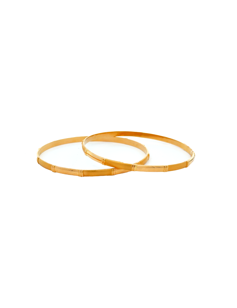 Gold Bangles 22 Karat - Set Of 2