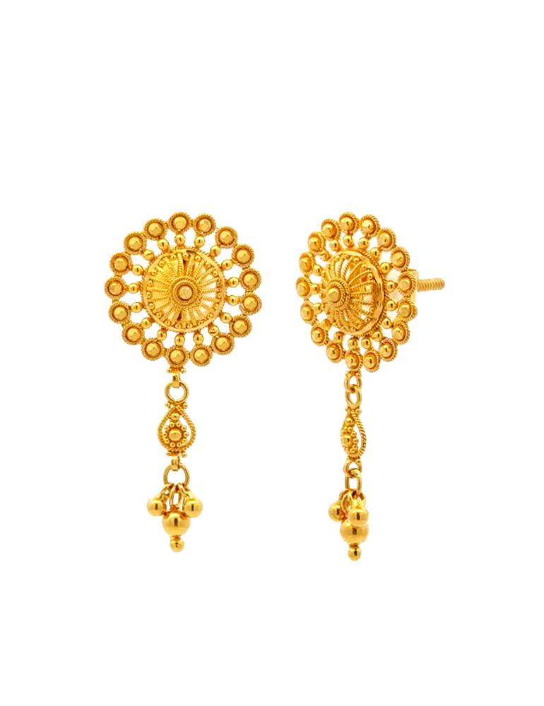 Gold Earrings 22 Karat