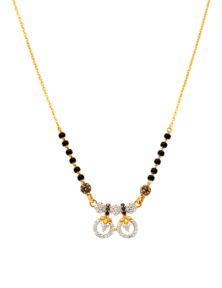 Eternal Circles Mangalsutra - 22 Karat