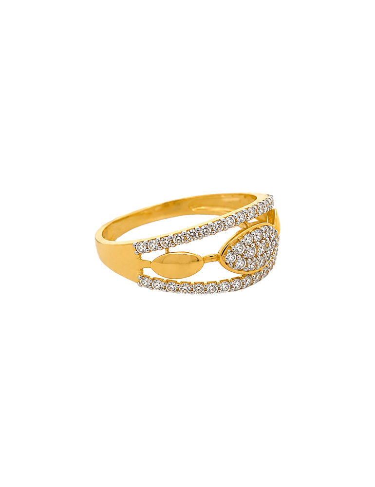 Luméva Halo Gold Band - 22 Karat