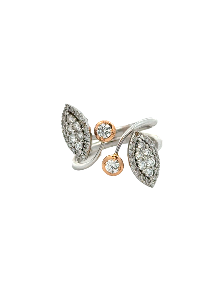 Lady's Rosé 18 Karat Cluster Fashion Ring