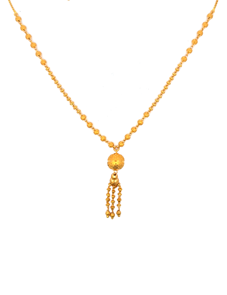 22 KT Yellow Gold Set With Earrings