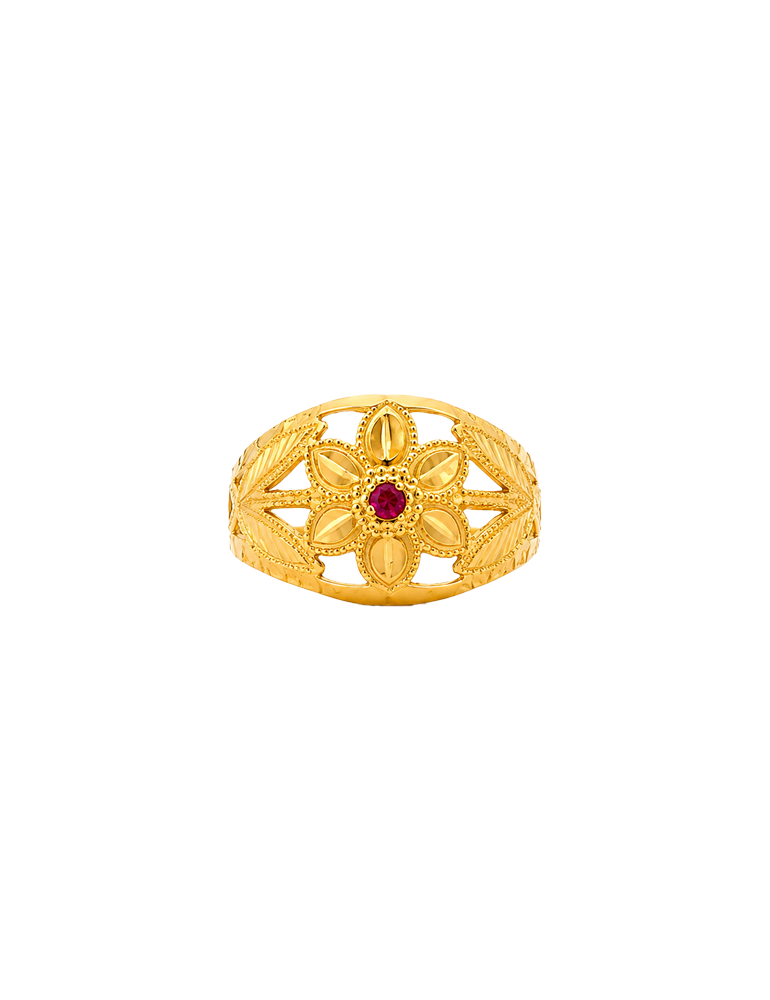 Rosavalli Gold Ring - 22 Karat