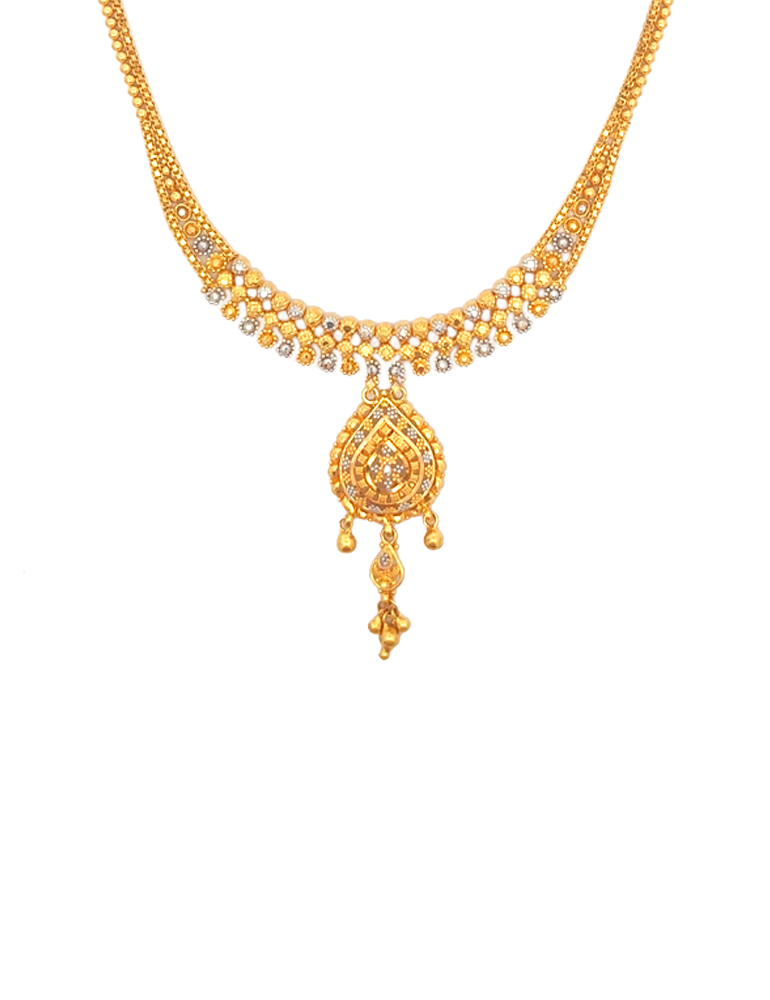 22 KT Yellow Gold Set With Earrings