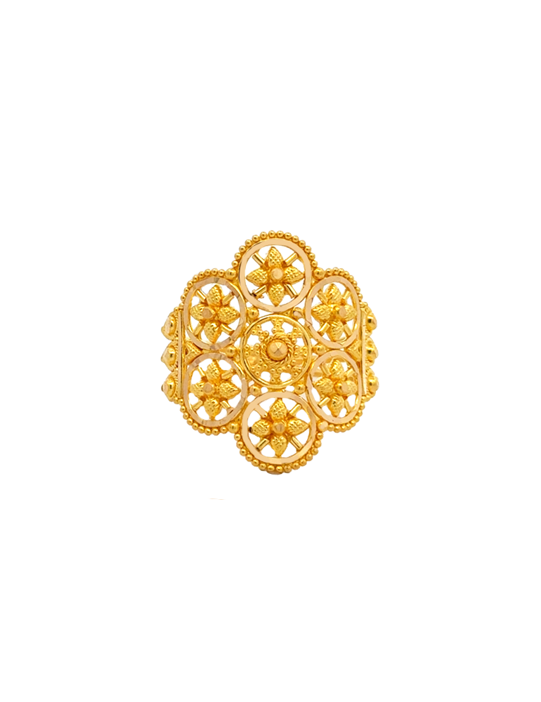 Noorphool Heritage Gold Ring - 22 Karat
