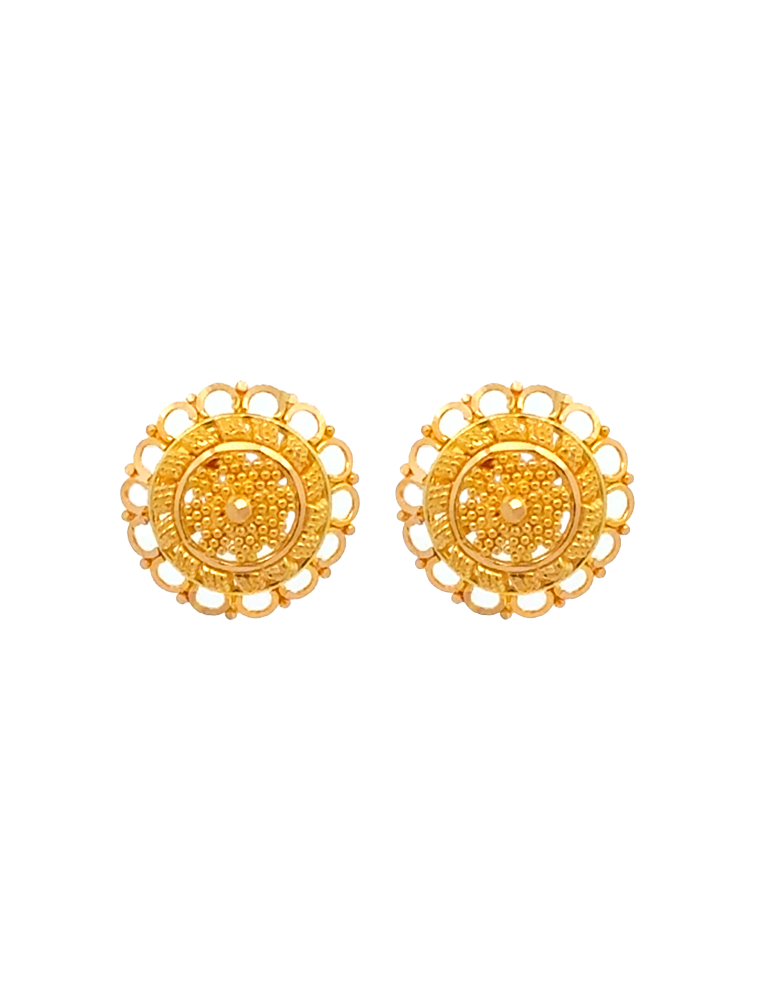 Sunlace Gold Stud Earring 22 karat