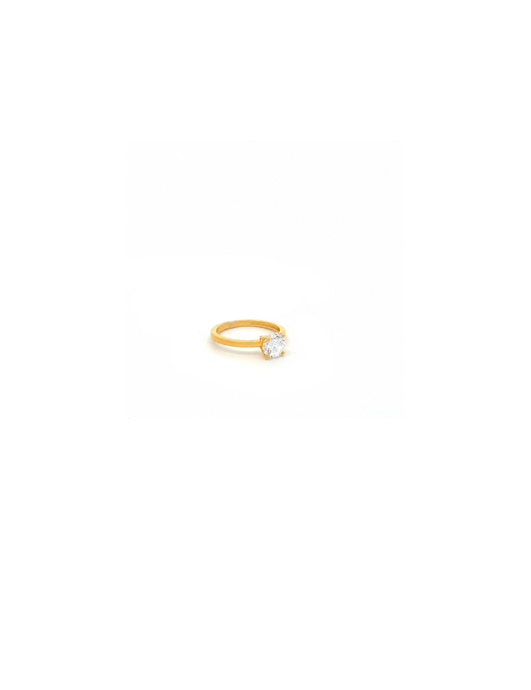 Eterna Solitaire Gold Ring - 22 Karat