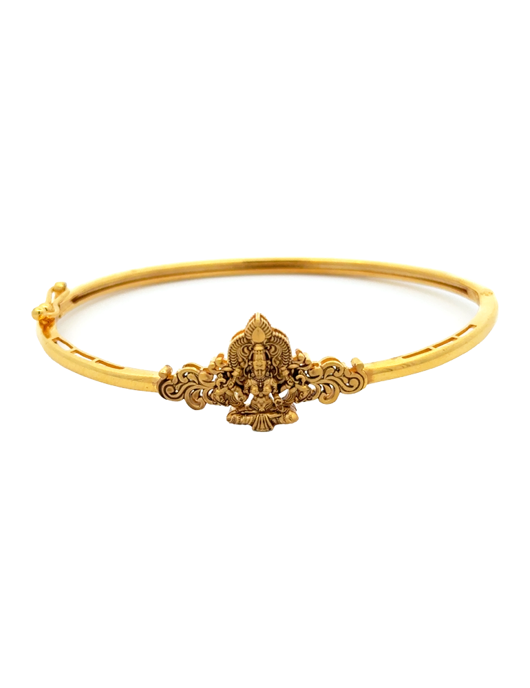 Lakshmi Lotus Gold Kada - 22 Karat