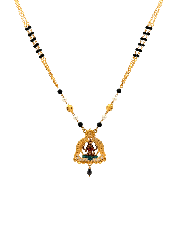 Temple Grace Lakshmi Mangalsutra - 22 Karat