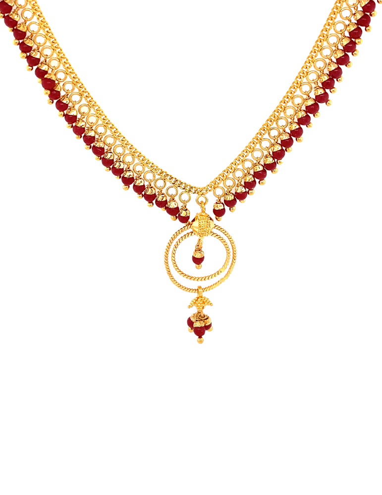 22 KT Yellow Gold Set With Earrings