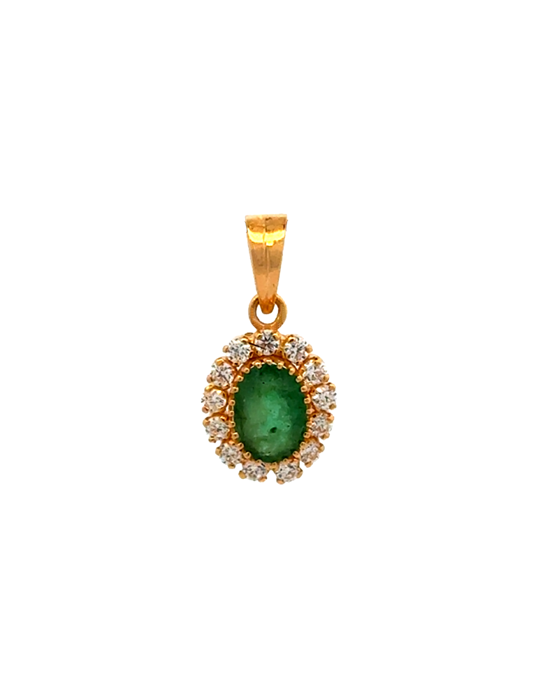 Elegant Gold Pendant Set