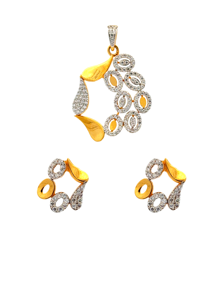 Gold Pendant Set 22 Karat