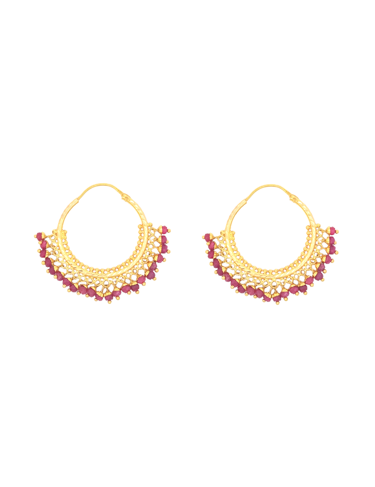 Raktima Bali Earrings - 22 Karat