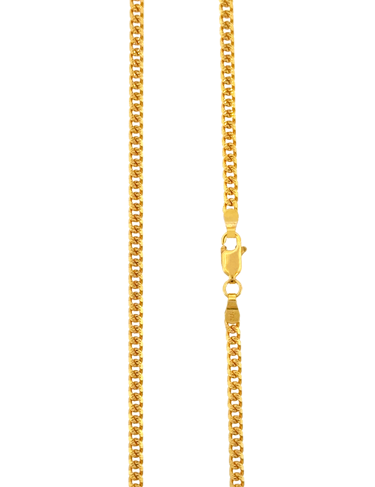 Timeless Cuban Curb Chain - 22 Karat