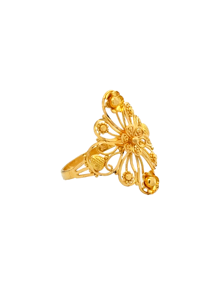 Noorpushp Heritage Gold Ring 22 Karat