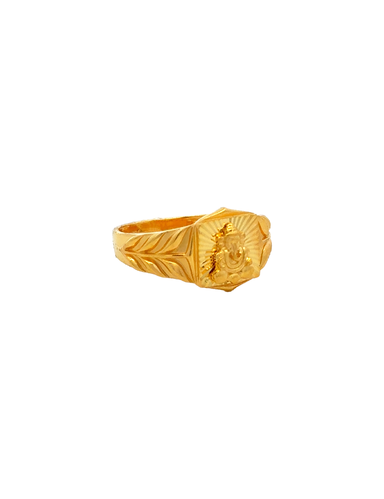 Gold Men's Ring 22 Karat