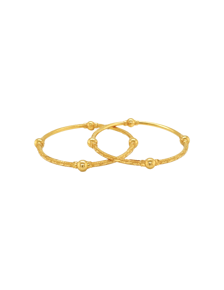 Gold Baby Bangles 22 Karat
