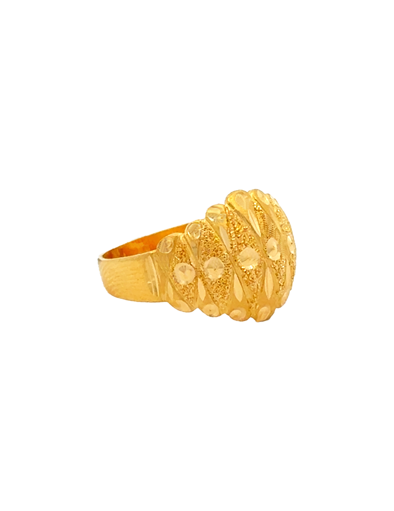Rajsi Motif Gold Ring 22 Karat