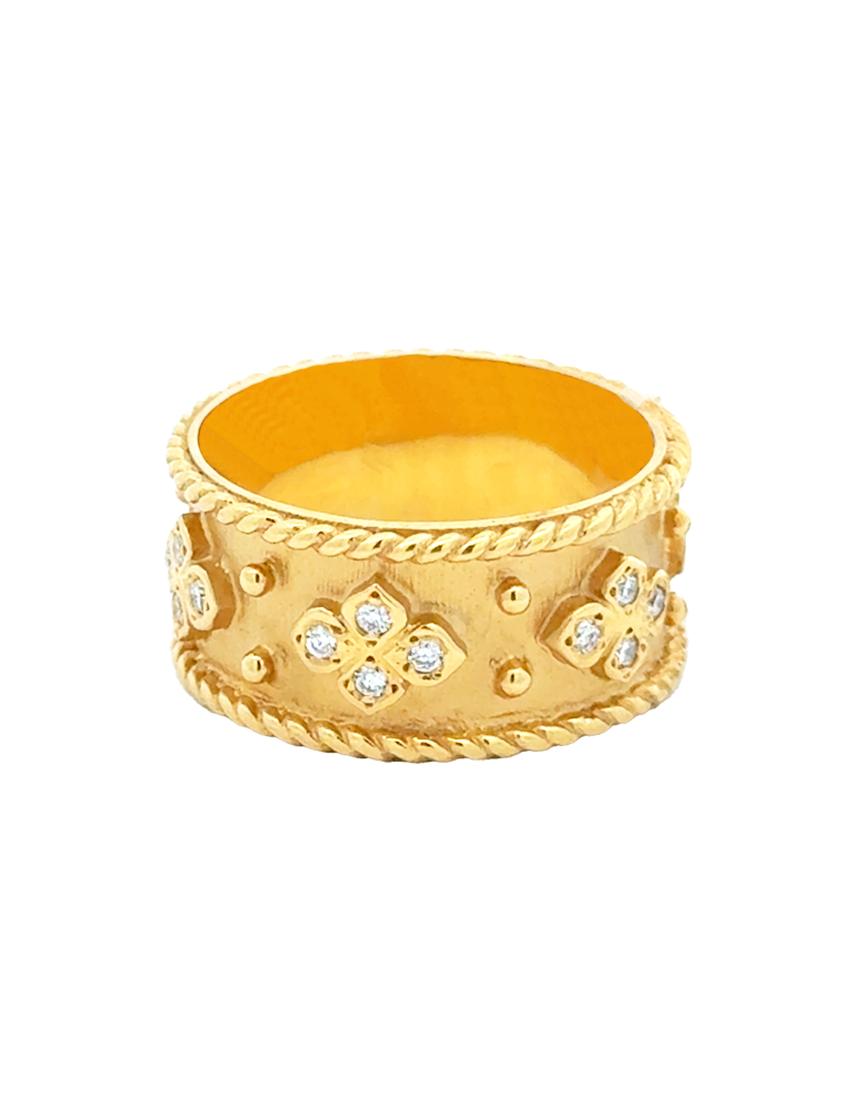Diamond Gold Ring 14 Karat
