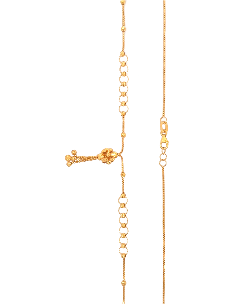 Elegant Gold Chain - 22 Karat