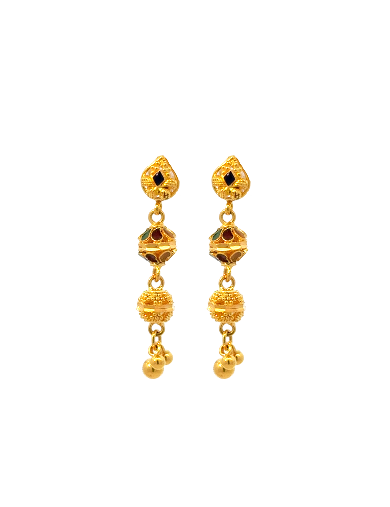 Gold Earrings 22 Karat