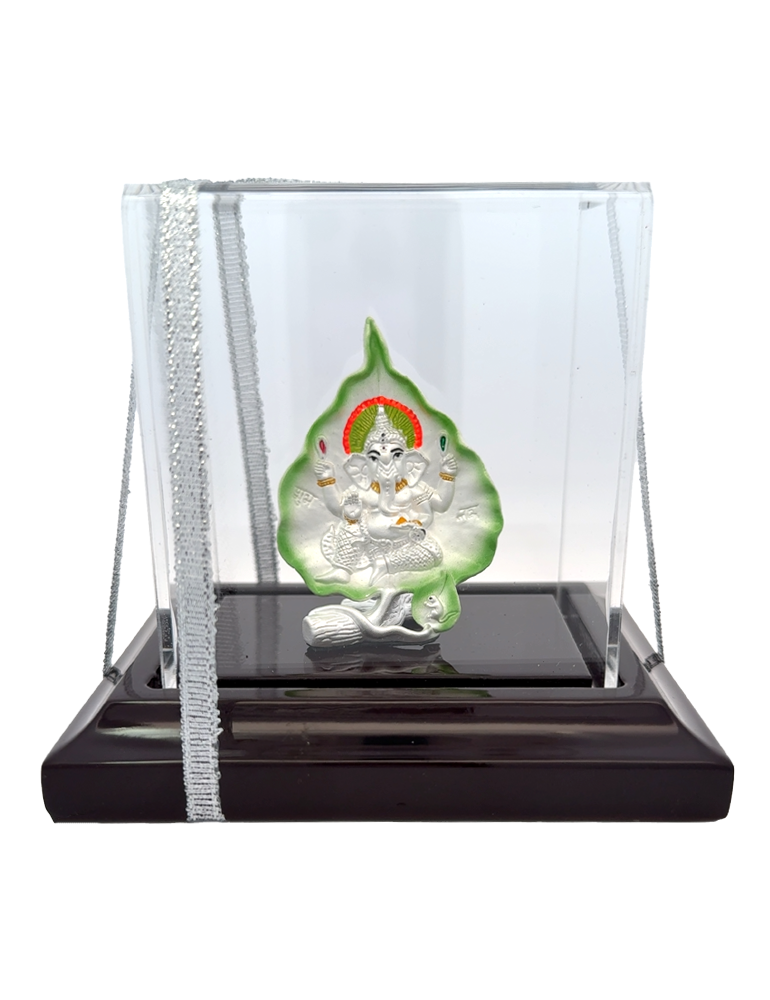 Leaf Ganesh (999 Fine Silver)