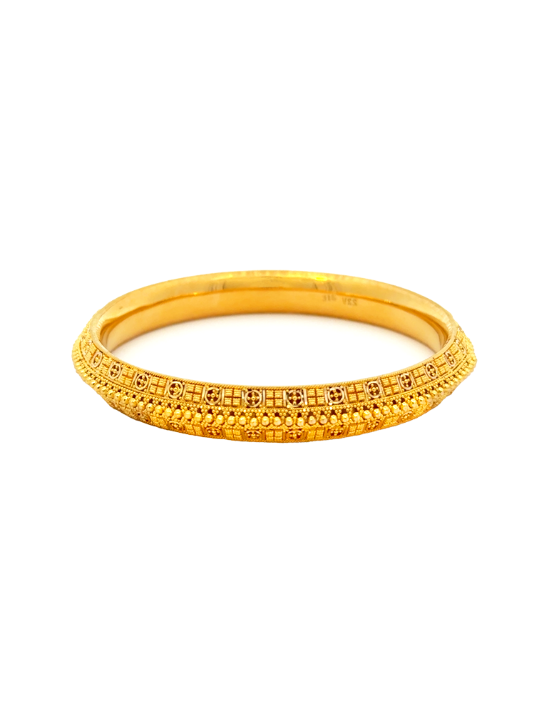 Gold Bangle 22 Karat Set of 2