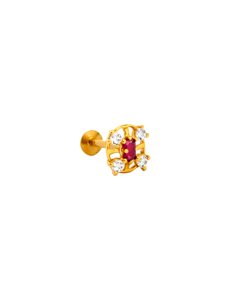 Gold Nose Pin - 22 Karat