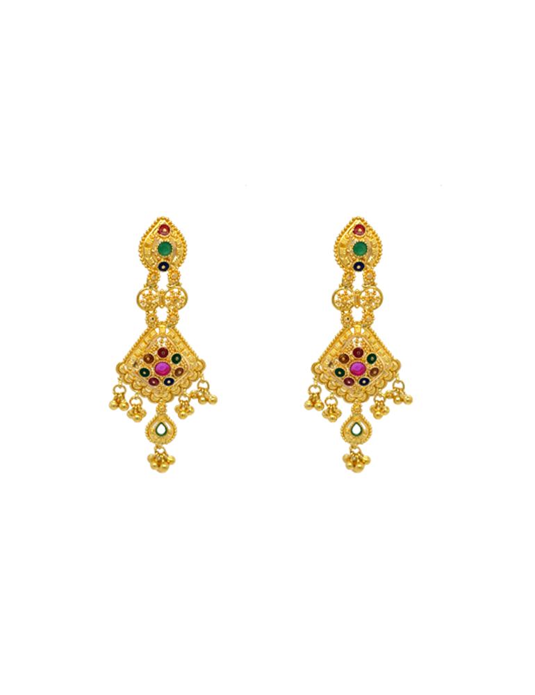22 KT Yellow Gold Set With Earrings