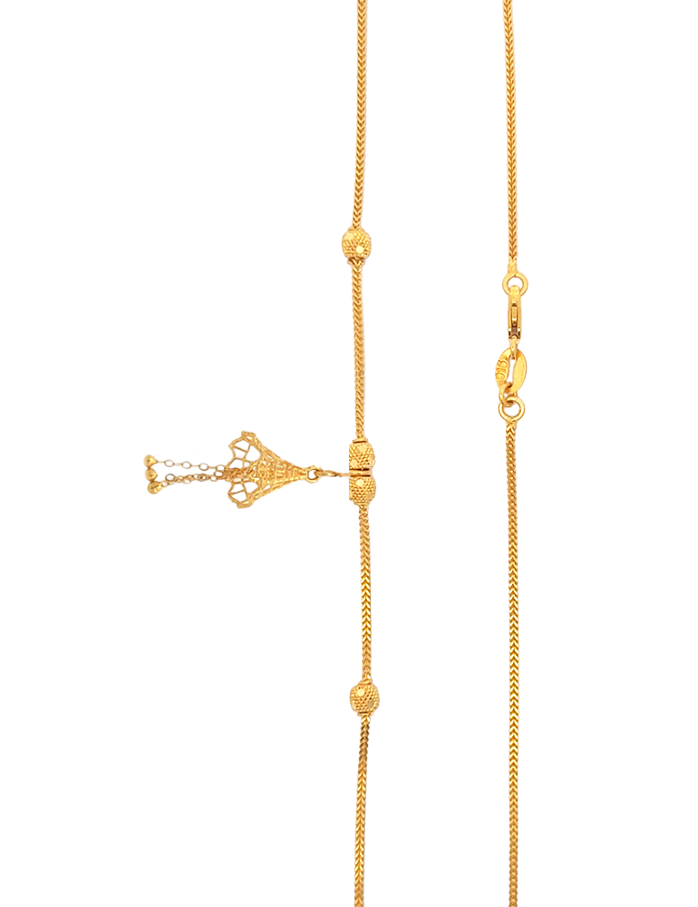 Gold Chain with Pendant - 22 Karat