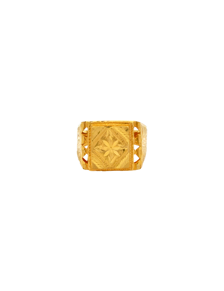Gold Men's Ring 22 Karat