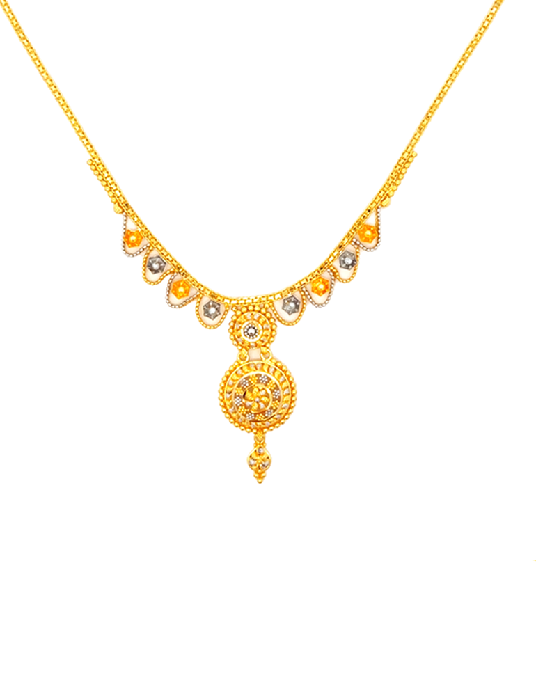 22 KT Yellow Gold Set With Earrings