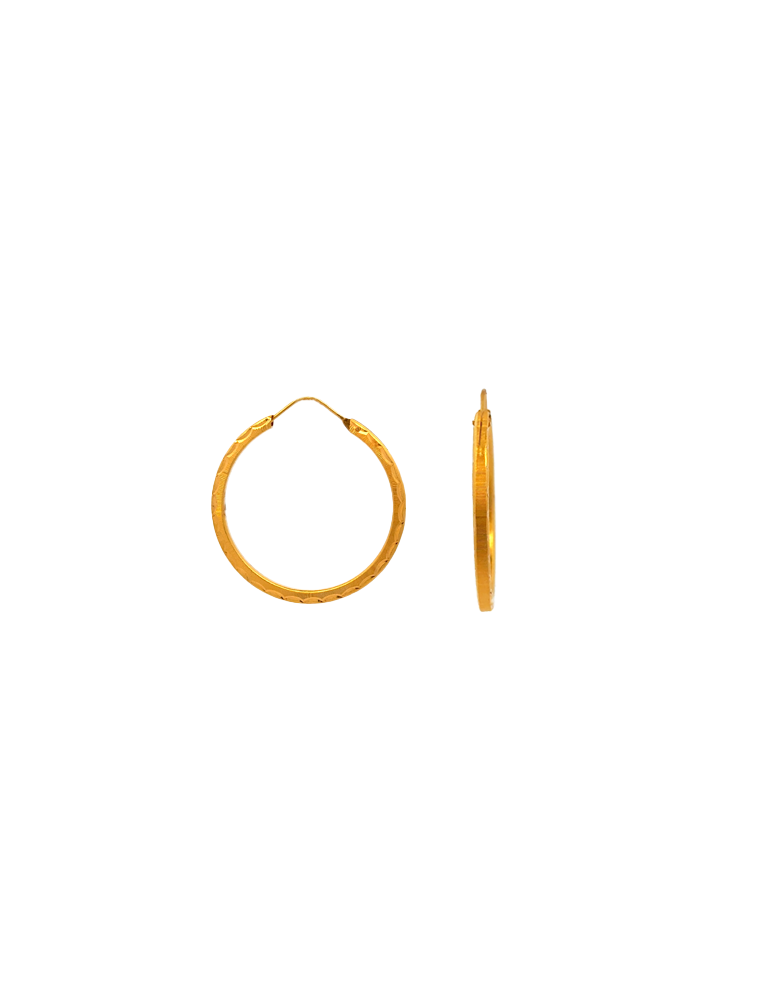 Gold Hoops - 22 Karat