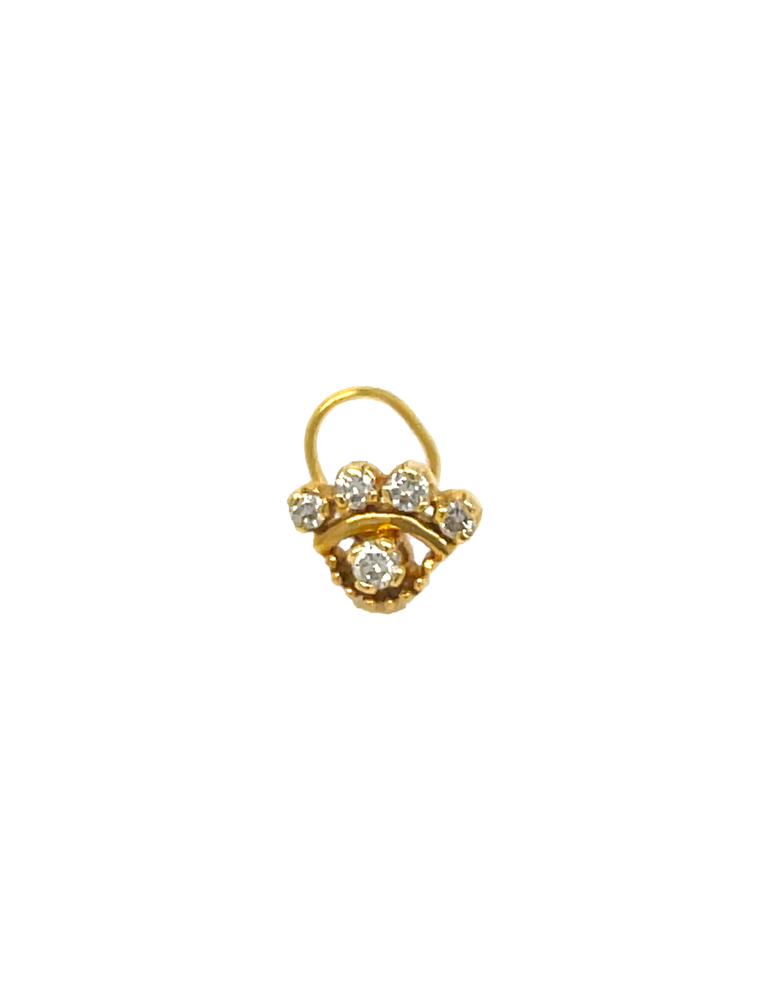 Uncut diamond deals nose pin