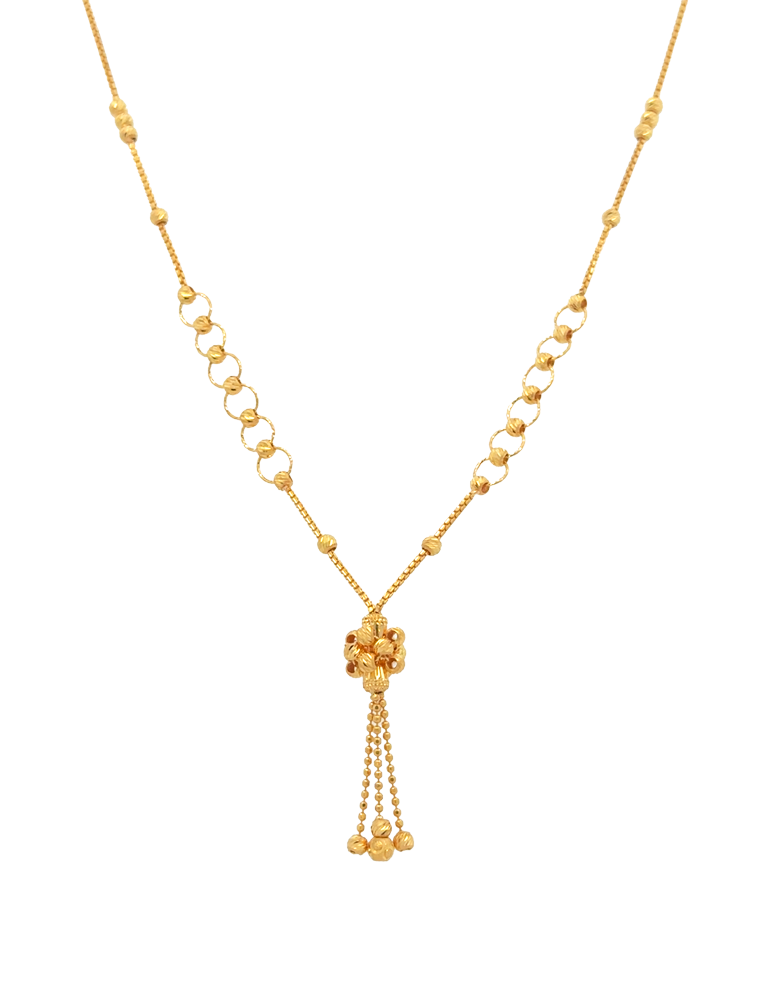 Elegant Gold Chain - 22 Karat