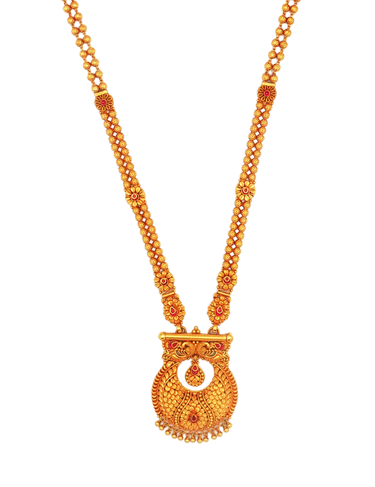 Kusum Darbar Necklace Set - 22 Karat