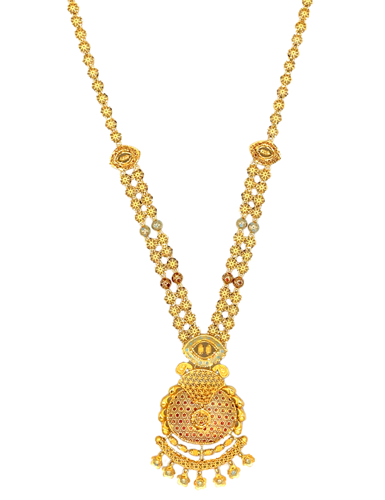 Gold Set with Earrings 22 Karat