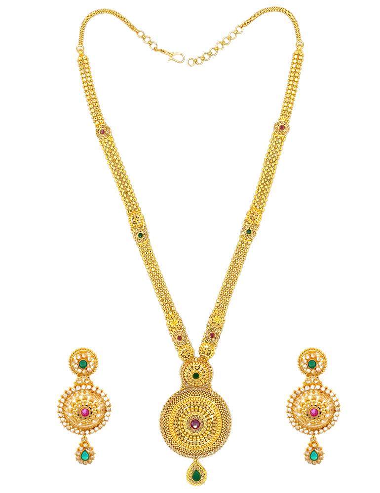 Gold Set with Earrings 22 Karat