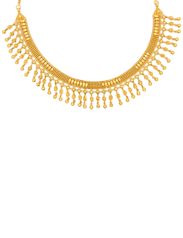 22 Kt Yellow Gold Set With Earrings