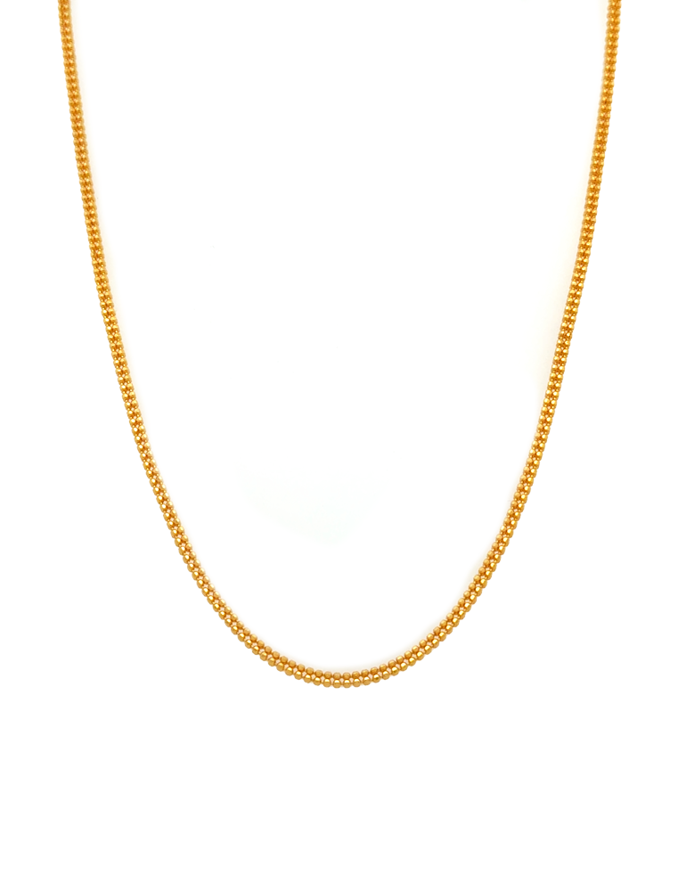 Tarini Micro Sphere Gold Chain - 22 Karat