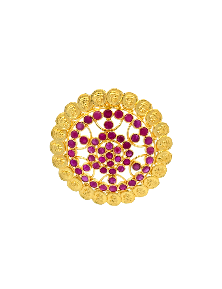 Elegant Gold Pendant Set