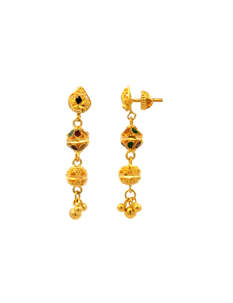 Gold Earrings 22 Karat
